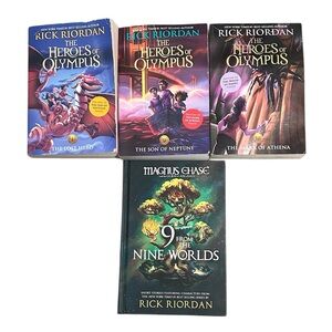 Rick Riordan Book Set - The Heroes of Olympus and Magnus Chase
